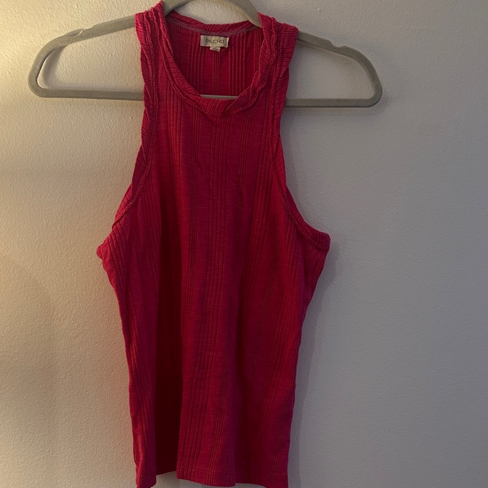 Pilcro Magenta Sleeveless Ribbed Top -Preloved